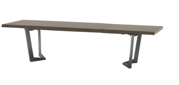 High Gloss Lacquer Elite Dining Table Brown Silver Birch p11623 By ESF Furniture - Image 4
