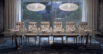 High Gloss Lacquer Elite Dining Table Brown Silver Birch p11623 By ESF Furniture Dining Room Furniture Mobilia Cleopatra 20 High Gloss Lacquer Elite Dining Table Brown Silver Birch p11623 By ESF Furniture 20