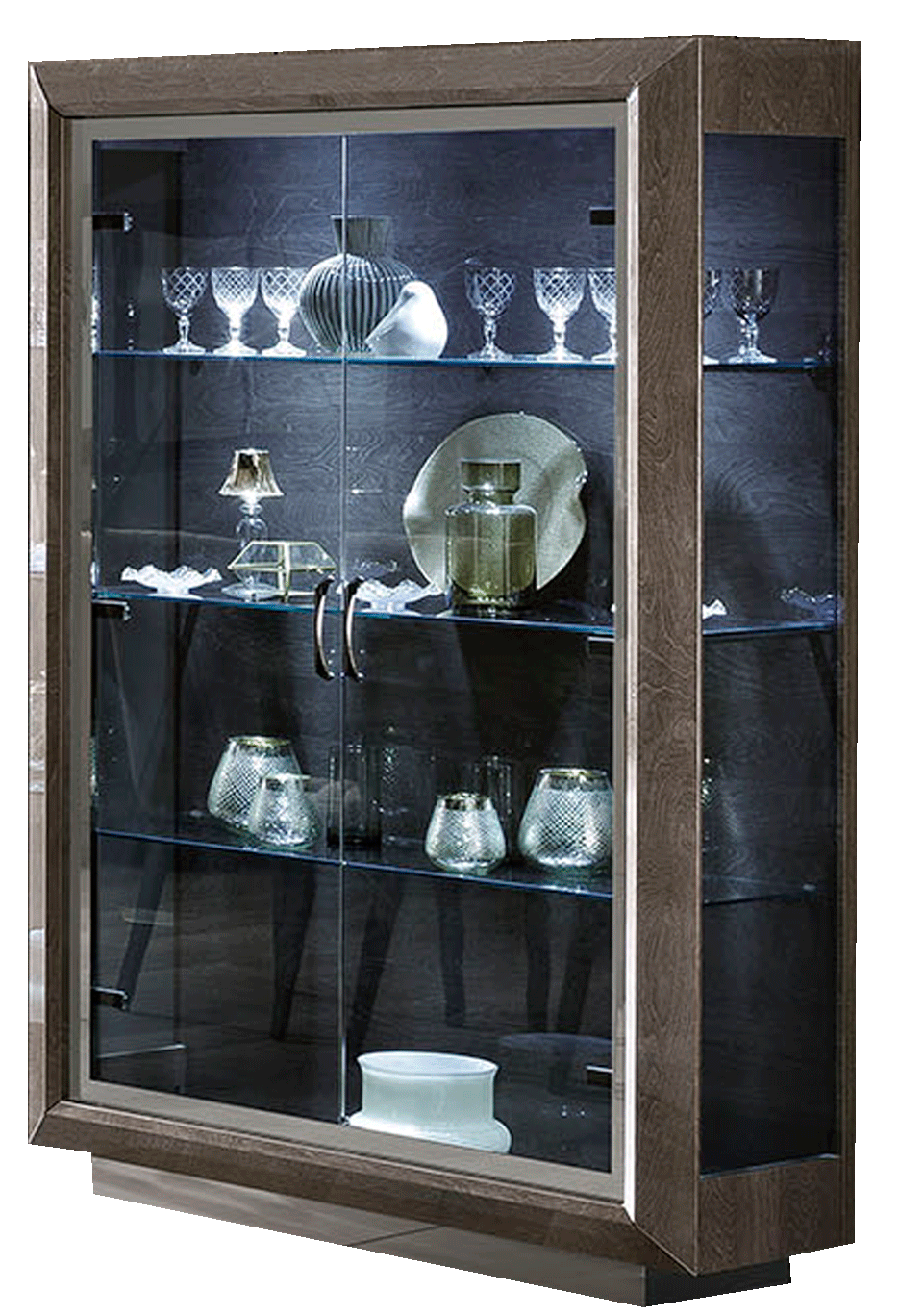 High Gloss Lacquer Elite 2 Door China Silver Birch p10519 By ESF Furniture