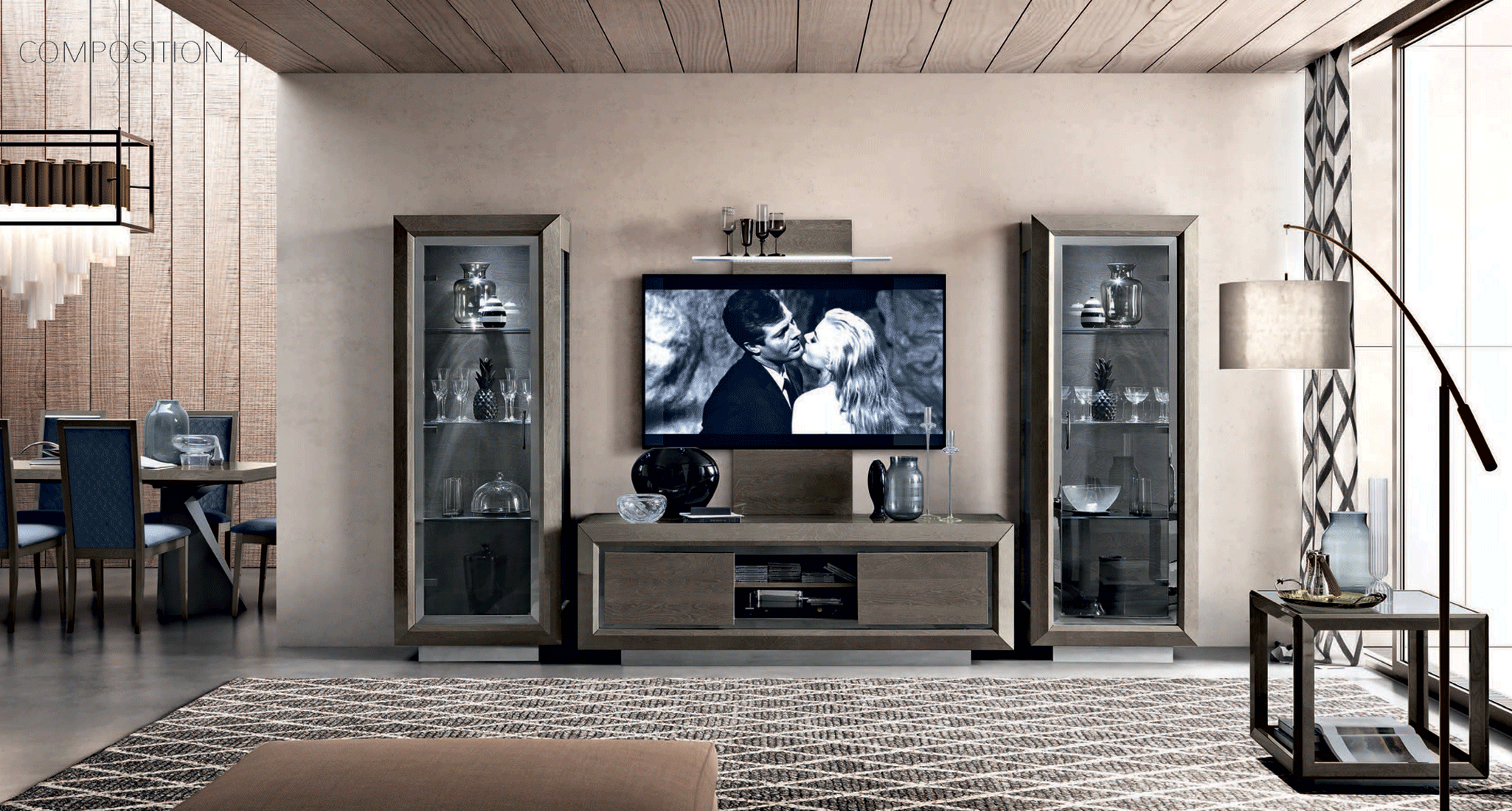 High Gloss Lacquer Elite Entertainment p9869 By ESF Furniture