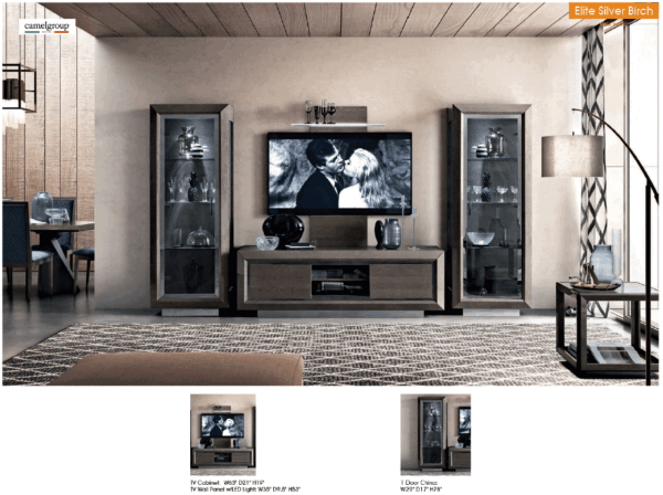 High Gloss Lacquer Elite Entertainment p9869 By ESF Furniture - Image 2