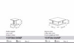 Volare Dark Walnut Coffee and End Tables p12478 By ESF Furniture 11