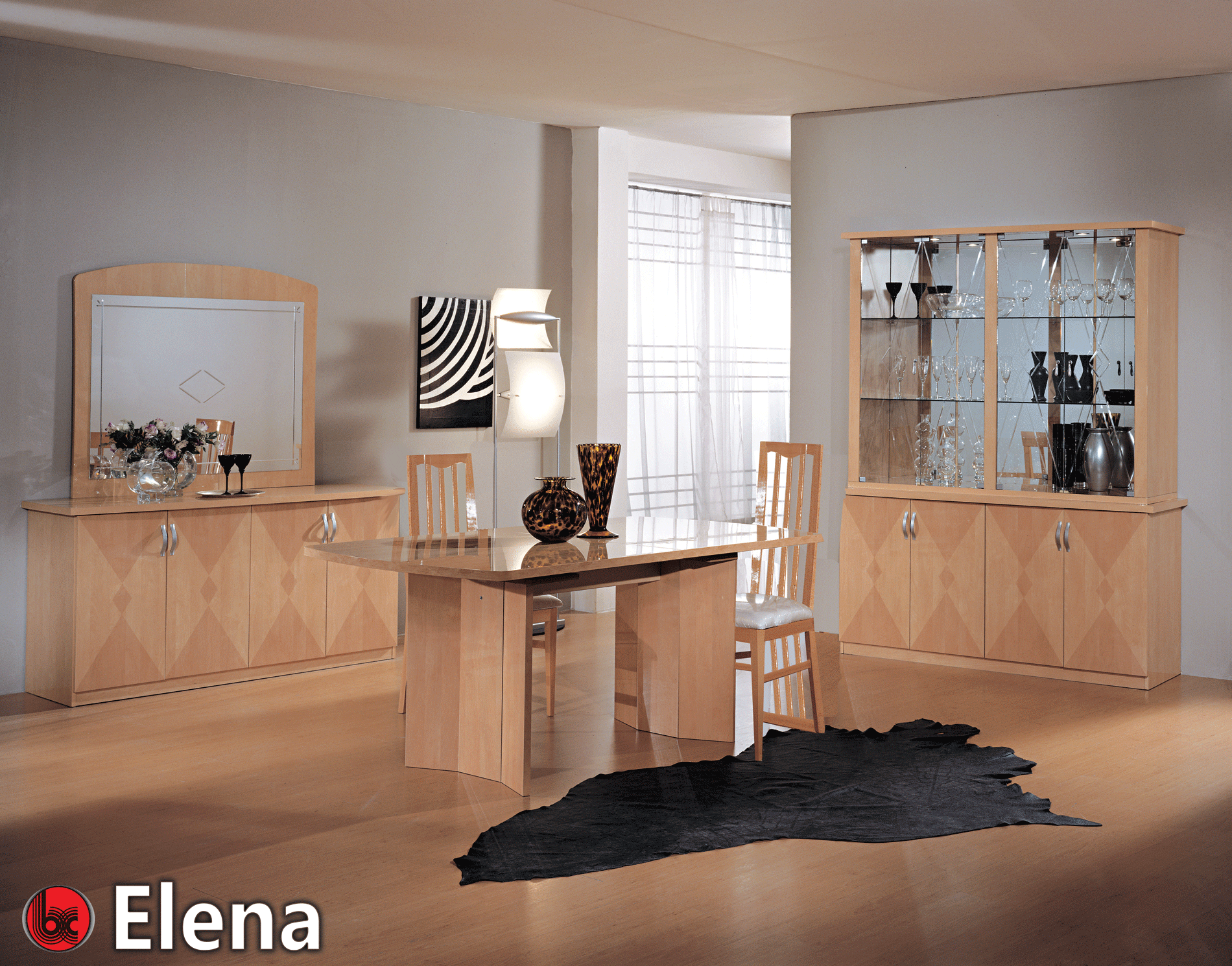Shiny Elena Dining room Set p12813 By ESF Furniture
