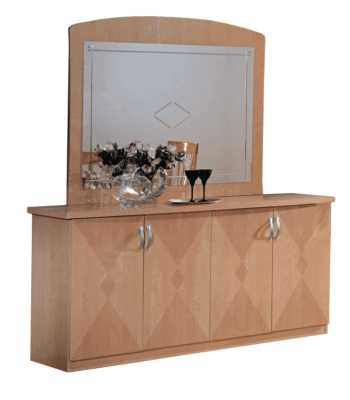 Shiny Elena 4 door buffet p12836 By ESF Furniture