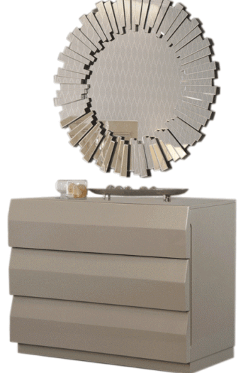 Mat C152 Dresser & E100 Mirror p11738 By ESF Furniture