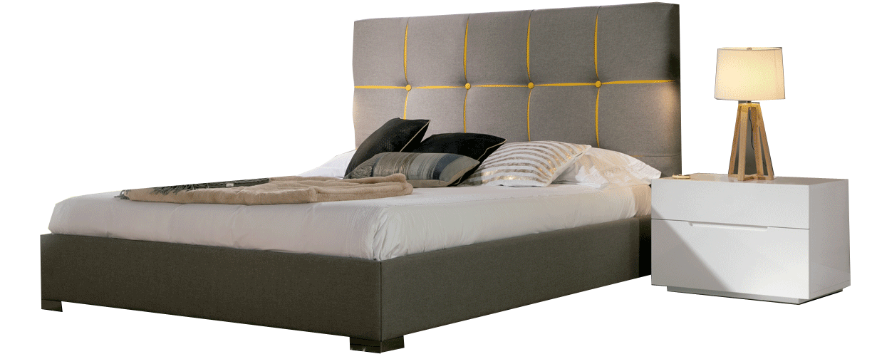 High Gloss Lacquer Veronica Bed with Storage p11762 By ESF Furniture