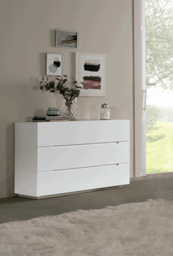 High Gloss C 100 Dresser White i36596 By ESF Furniture