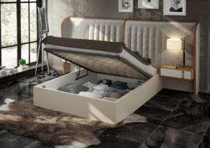 High Gloss Lacquer, Mat Cadiz Bed P11778 By Esf Furniture | Mobilia Cleopatra High Gloss Lacquer, Mat Cadiz Bed p11778 By ESF Furniture