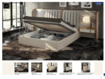 High Gloss Lacquer, Mat Cadiz Bed p11778 By ESF Furniture ESF Furniture Mobilia Cleopatra 10 High Gloss Lacquer, Mat Cadiz Bed p11778 By ESF Furniture 10
