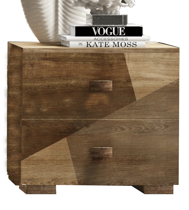 High Gloss Lacquer Picasso Nightstand i29034 By ESF Furniture