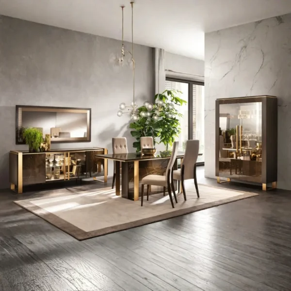 High Gloss Lacquer Essenza Dining Set by Arredoclassic Italy