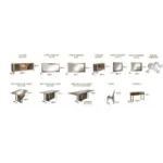 High Gloss Lacquer Essenza Dining Set by Arredoclassic Italy