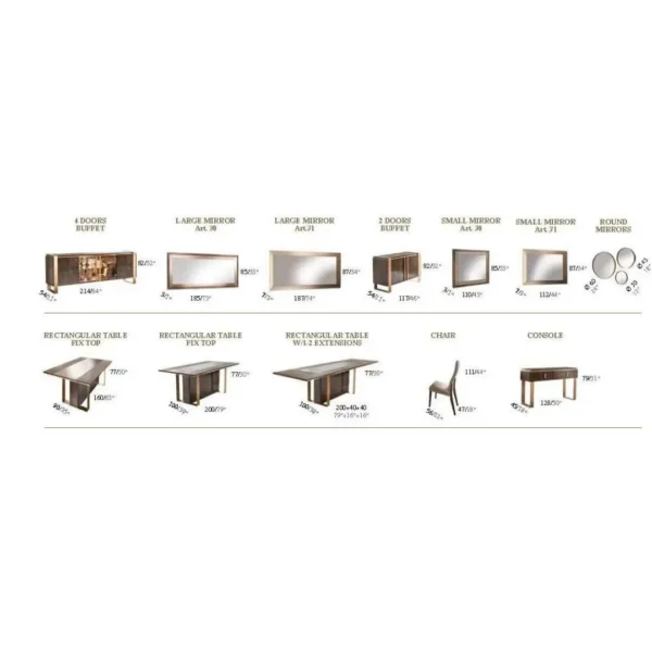 High Gloss Lacquer Essenza Dining Set by Arredoclassic Italy