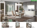 High Gloss Lacquer Dama Bianca Dining Table i27679 By ESF Furniture ESF Furniture Mobilia Cleopatra 14 High Gloss Lacquer Dama Bianca Dining Table i27679 By ESF Furniture 14