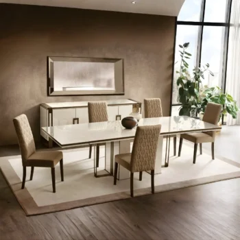 High Gloss Lacquer Poesia Dining Room Set