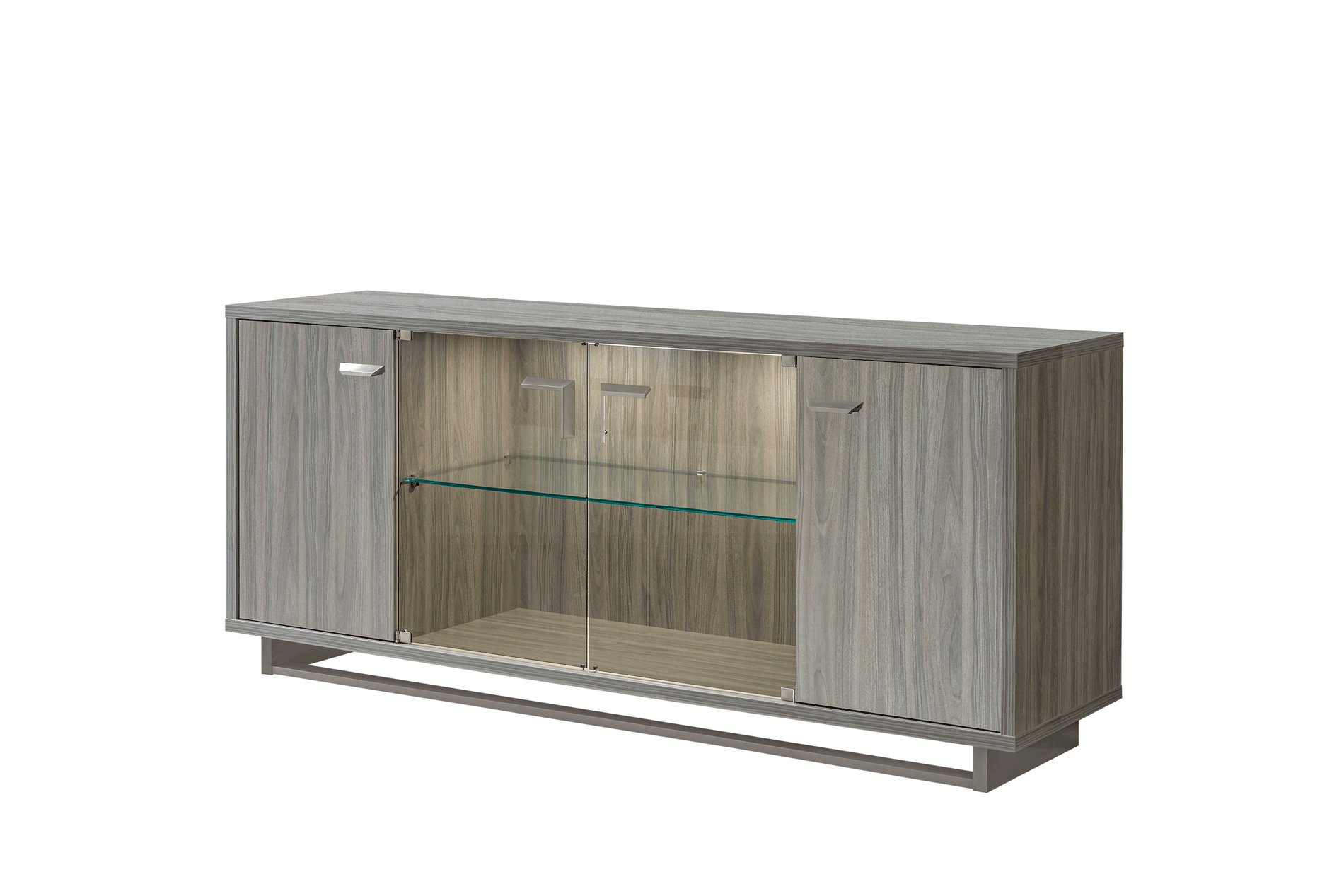 Volare 4 Door Buffet GREY *With 2 glass doors*