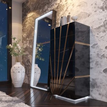 Oro Black Chest w/light