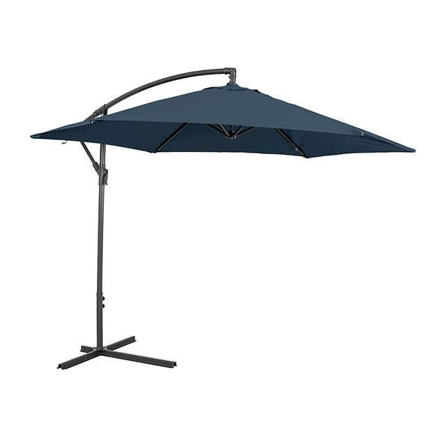 Dark Sapphire GLAM CANTILEVER UMBRELLA W/ LED GM-3003DS By Furniture of America.