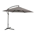 Graphite GLAM CANTILEVER UMBRELLA W/ LED GM-3003GR By Furniture of America. 13