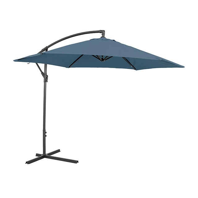 Light Sapphire GLAM CANTILEVER UMBRELLA W/ LED GM-3003LS By Furniture of America.