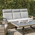 Gun Metal/Brown/Gray ANTIGUA SOFA GM-1004 By Furniture of America. 9