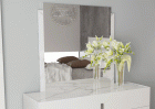 Carrara Mirror White