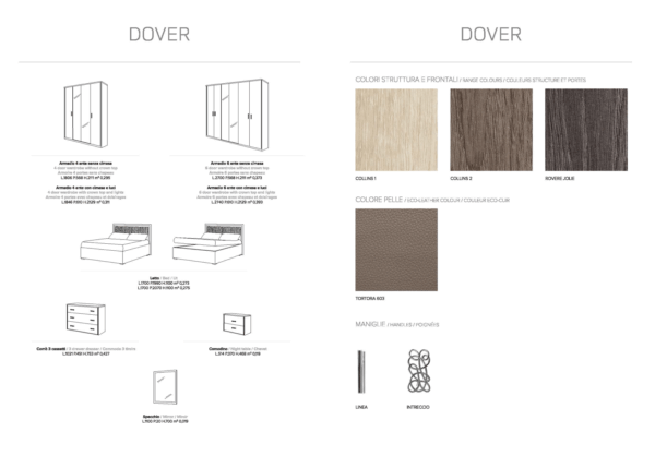 Dover Grey Night Bedroom Set p10644 By ESF Furniture - Image 4