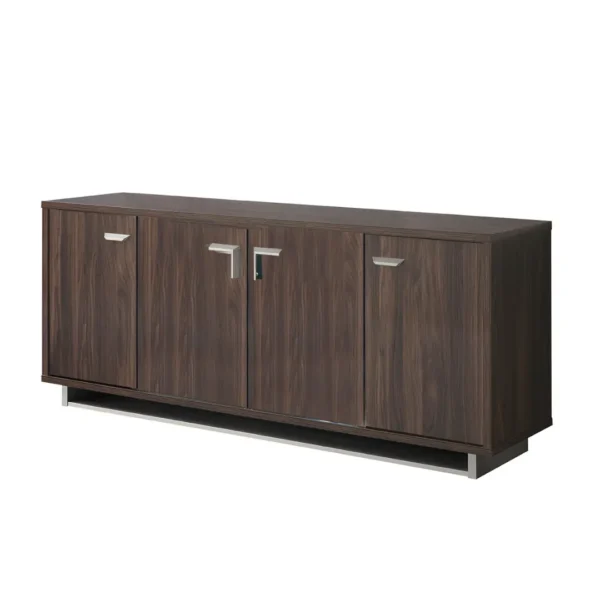 Volare Dining Room Set Dark Walnut/Nickel Additional Items