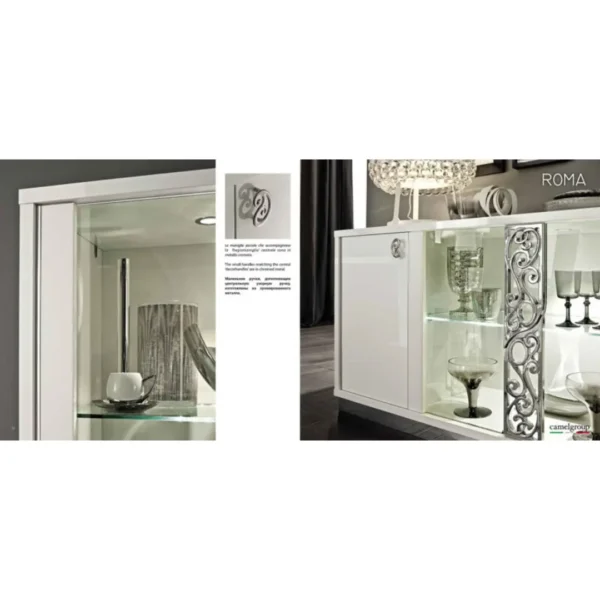 Roma White Additional Items Dining Room Set