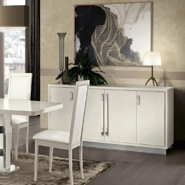 Roma White Additional Items Dining Room Set