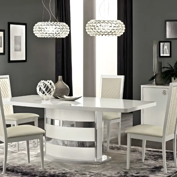 Roma White Additional Items Dining Room Set