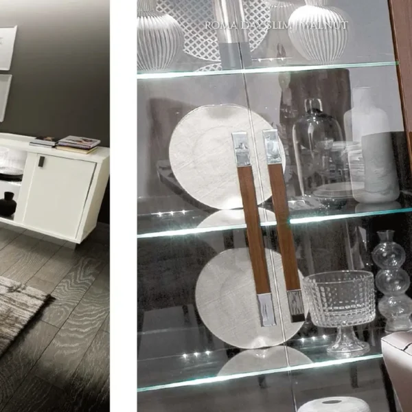 Roma White Additional Items Dining Room Set