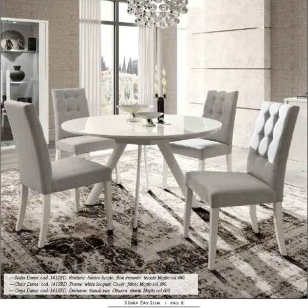 Roma White Additional Items Dining Room Set