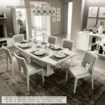 Roma White Additional Items Dining Room Set