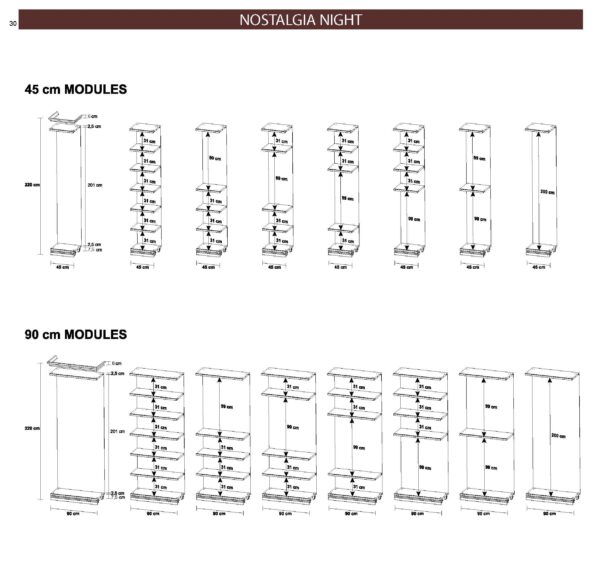 Nostalgia Night Walnut Bedroom Set p5137 By ESF Furniture 64