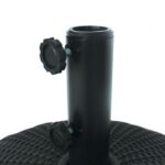 Black FAB ROUND UMBRELLA BASE GM-3004 By Furniture of America. 10