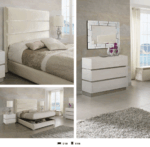 880 Claudia Ivory Bedroom Set, M151, C151, E 116, LT-2294-C1W, B 23 p8360 By ESF Furniture 8
