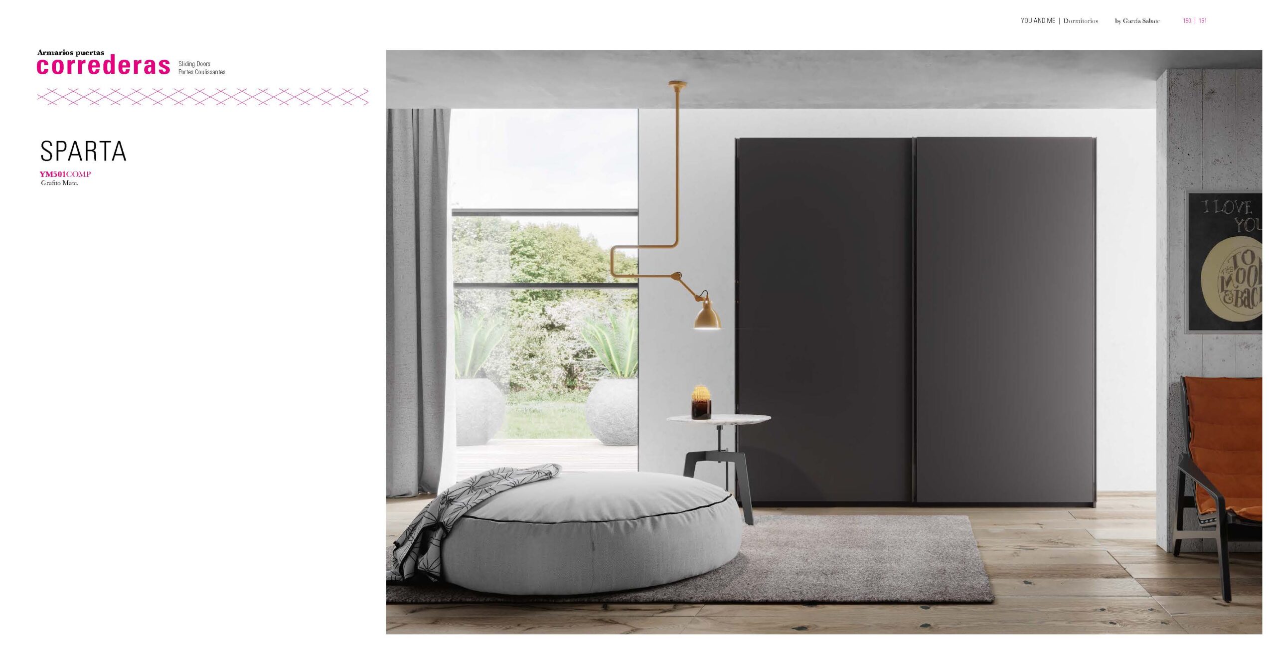 YM501 Sliding Doors Wardrobe i24739 By ESF Furniture