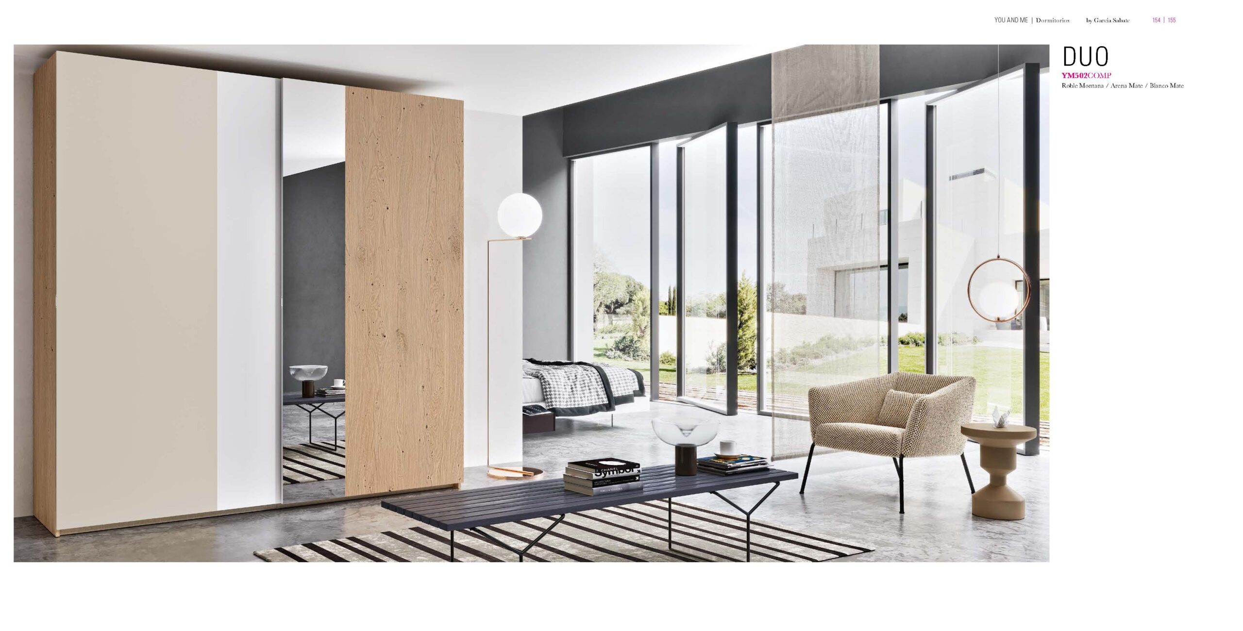 YM502 Sliding Doors Wardrobe i24740 By ESF Furniture