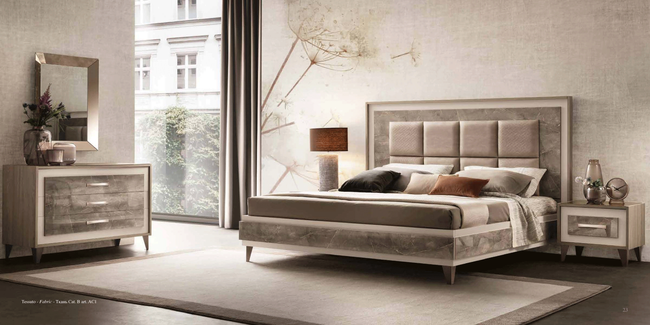 Italian Luxury Bedroom ArredoAmbra by Arredoclassic, Italy p11826 By ESF Furniture