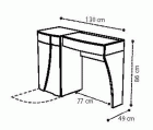 Toilette-B-SX-1-door1-drawer-base-hanging-element-terminal-side Color: Walnut Also available in White Color