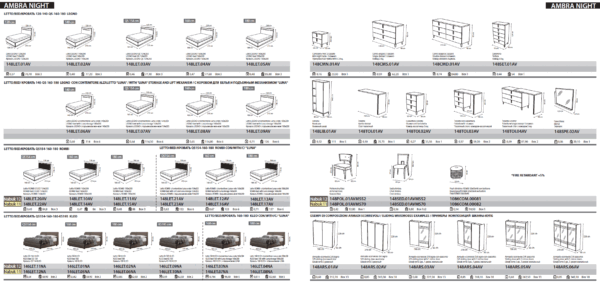 Ambra Bedroom Set Additional Items p9091 By ESF Furniture - Image 14