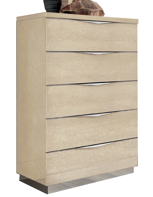 Shiny Platinum Chest IVORY i34872 By ESF Furniture