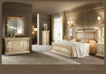 Leonardo Night Bedroom Set, Arredoclassic Italy p7208 By ESF Furniture