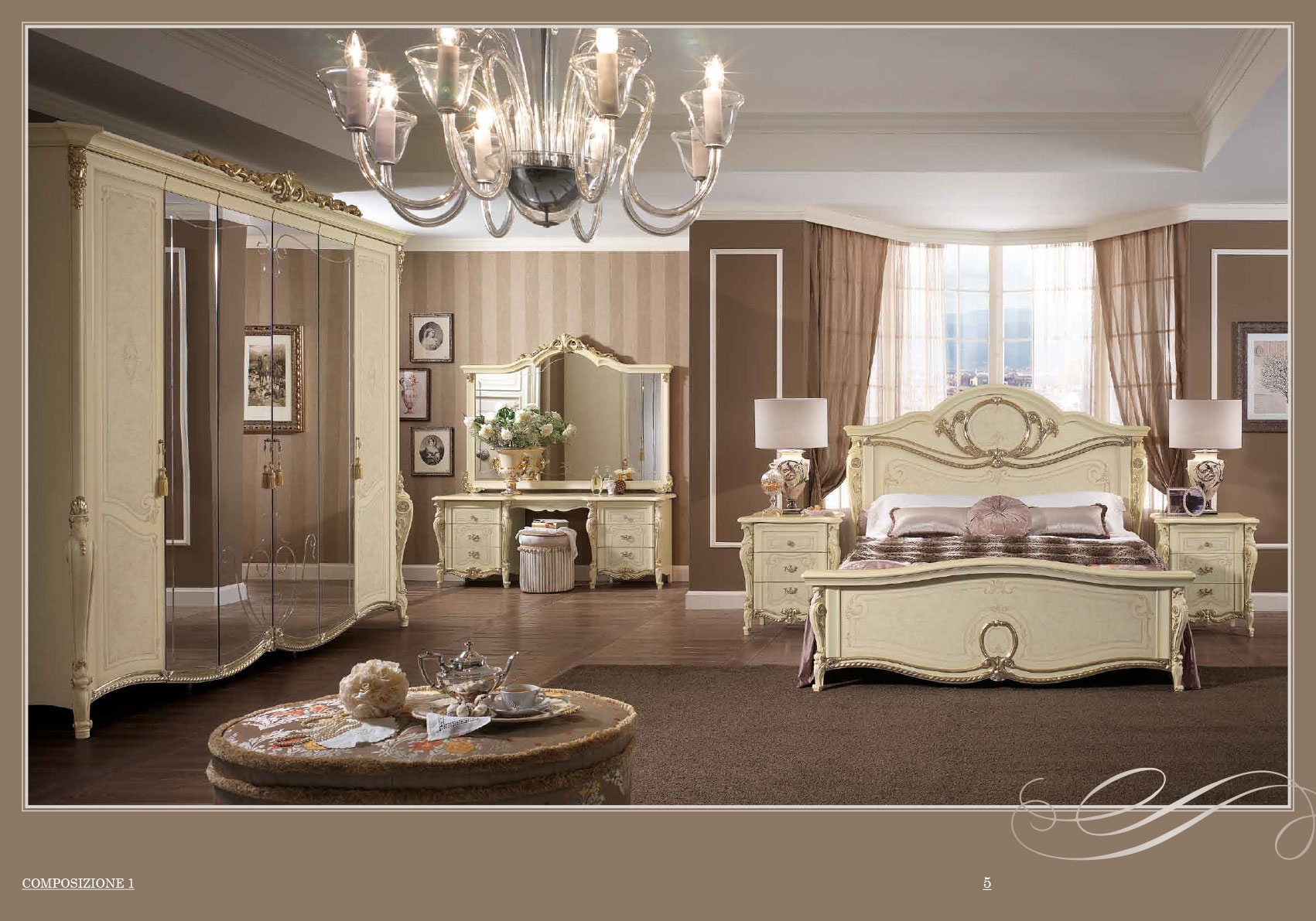 Tiziano Night Bedroom Set p5586 By ESF Furniture