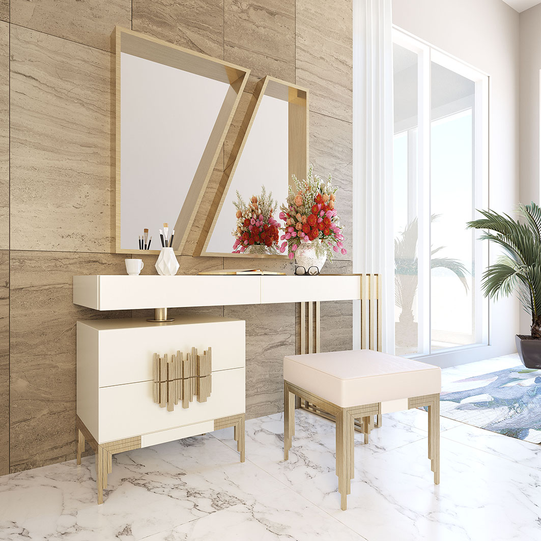 NB01 Vanity Dresser p11205 By ESF Furniture