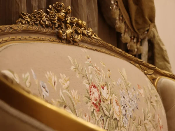 MC-8 moka beige Rococo sofa set - Image 8