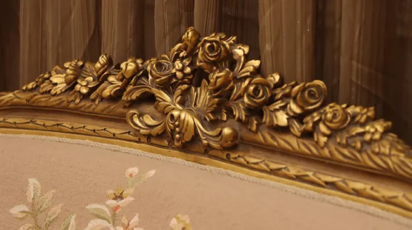 MC-8 moka beige Rococo sofa set - Image 12