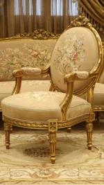 MC-8 moka beige Rococo sofa set - Image 13
