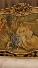 MC-10 moka beige Baroque sofa set . - Image 8